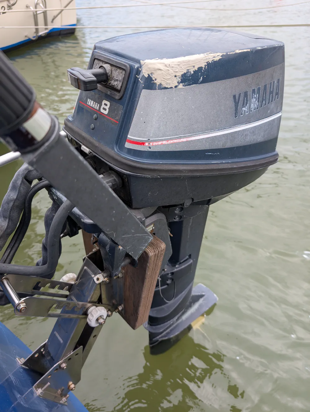 Mount in the raised position